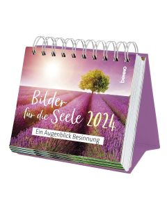 Bilder für die Seele 2024 - Tageskalender
Mehrfach findet sich das Buch "Bilder für die Seele" in den christlichen Bestsellerlisten und begleitet hier als Tageskalender durch das Jahr. Er enthält für jeden Tag ein ermutigendes Zitat beliebter Autoren