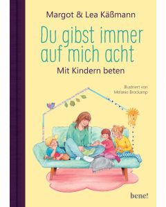 Margot Käßmann , Lea Käßmann , Melanie Brockamp 
Du gibst immer auf mich acht
Ein wunderschön und zauberhaft illustriertes Kindergebete-Buch ab 4 Jahren, mit einer kurzen Einführung für die Eltern.