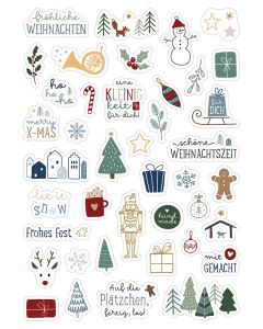 Sticker-Set 'Weihnachten' 6 Bögen