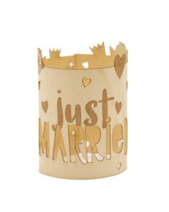 Lichterpost 'Just Married'