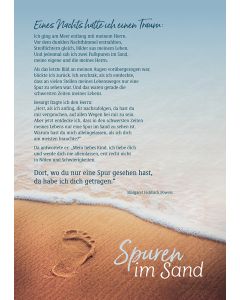 Poster A3 'Spuren im Sand'