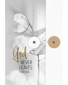 Notizbuch 'God never leaves your side'