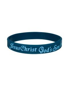 Silikonarmband 'Jesus Christ - God's Son - Saviour - Ichthys'