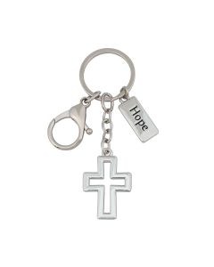 Schlüsselanhänger mit Kreuz 'Hope'
