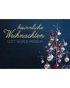 Postkarte 'Besinnliche Weihnachten'