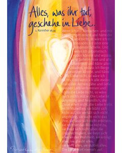 Poster/Kunstblatt 40x60 'Du bist ein Gott ...'