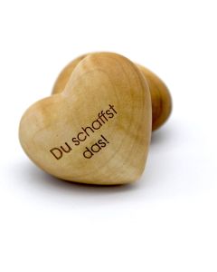 Holzherz 'Du schaffst das!'