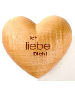 Holzherz 'Ich liebe dich!'