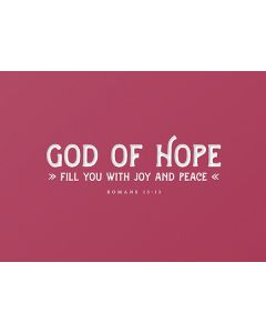 Craft Card 'God of hope'