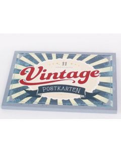 Postkarten-Set 'Vintage 2' 10+1 Ex./blau
