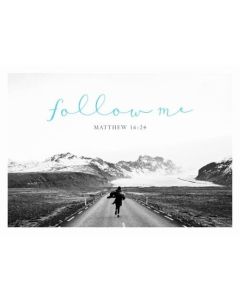 Postkarte Black & White 'Follow me'