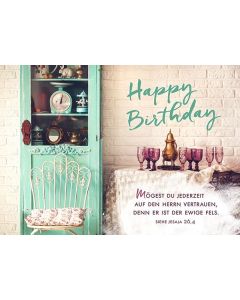 Postkarte 'Happy Birthday'