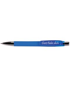 Kugelschreiber 'Gott liebt dich' Blau