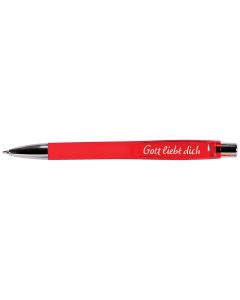 Kugelschreiber 'Gott liebt dich' rot