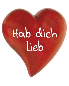 Romantik-Herz 'Ich hab Dich lieb' dick
