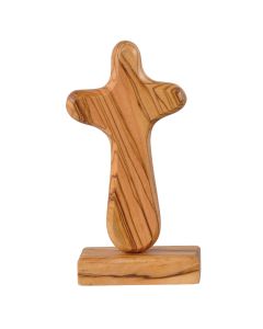 Standkreuz Olivenholz 10 cm