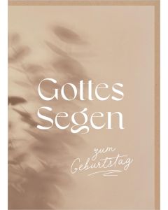 Faltkarte 'Gottes Segen zum Geburtstag'