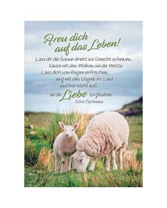 Postkarte 4 Ex. 'Freu dich auf das Leben!'