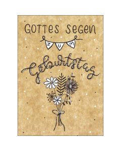 Postkarte 'Gottes Segen zum Geburtstag' 4 Ex.