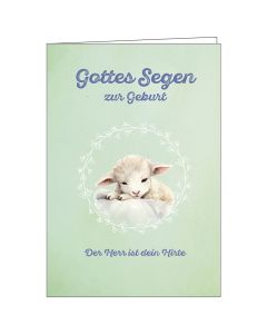 Faltkarte 'Gottes Segen zur Geburt'