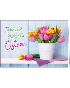 Faltkarte Ostern 'Frohe und gesegnete Ostern'