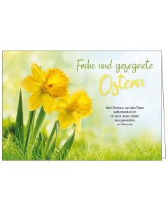 Faltkarte Ostern 'Frohe und gesegnete Ostern'