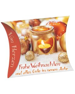 Herz-Seife 'Frohe Weihnachten und alles Gute im neuen Jahr'