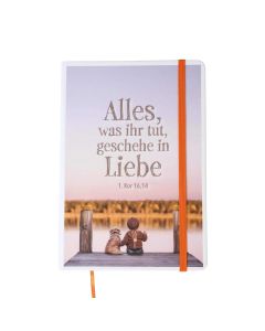 Notizbuch A5 'Alles, was ihr tut, geschehe in Liebe.'