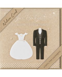Faltkarte 'Zur Hochzeit herzlichen Glückwunsch'