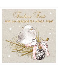 Faltkarte 'Frohes Fest und ein gesegnetes neues Jahr!'