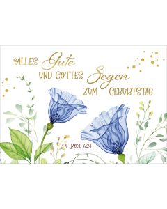 Postkarte 'Alles Gute und Gottes Segen zum Geburtstg' (12 Ex.)