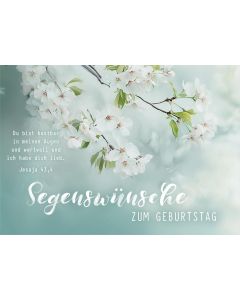 Postkarte Geburtstag Jesaja 43,4 (12 Ex.)