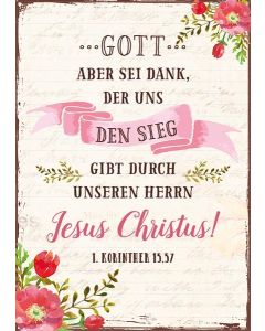 Postkarte 'Gott aber sei Dank, der uns den Sieg gibt...'    12 Ex.