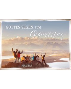 Postkarte 'Gottes Segen zum Geburtstag'