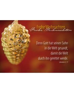 Postkarte 'Frohe Weihnachten'