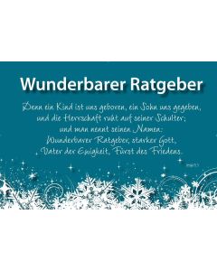 Typo-Card 'Wunderbarer Ratgeber'