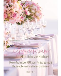 Faltkarte 'Gemeinsam - Alles Liebe zur Hochzeit'