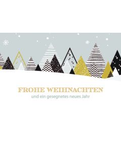 Postkarte 'Frohe Weihnachten und ein gesegnetes neues Jahr'